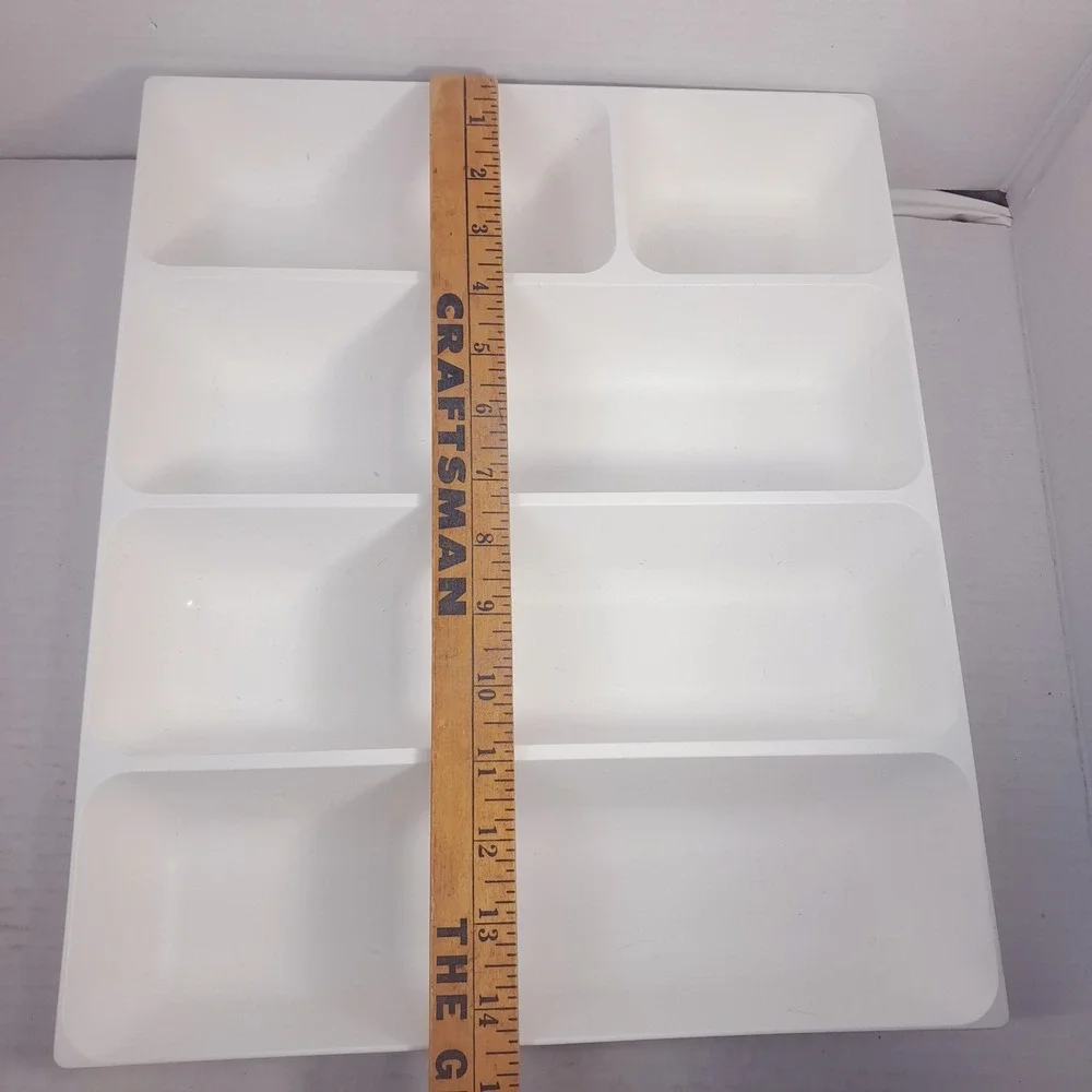 IKEA VARIERA Kitchen Utensil Flatware Tray‎ white Plastic Silverware organizer
